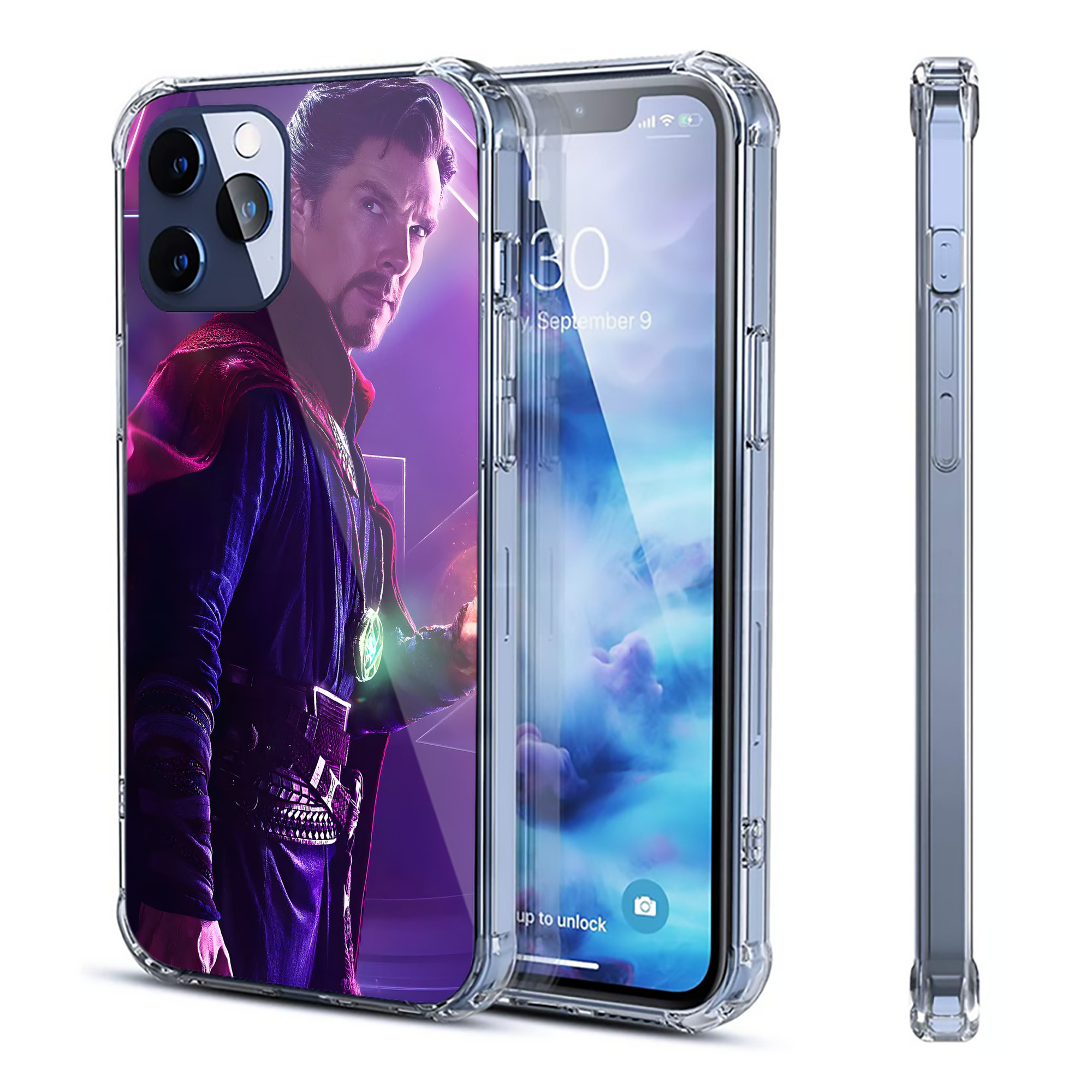 （画像用） アベンジャーズ The Avengers 【iPhone 12シリーズ対応】透明スマホケース（クリアソフトケース）